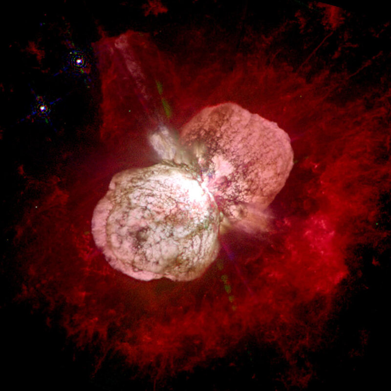 Nebula with Two Lobes