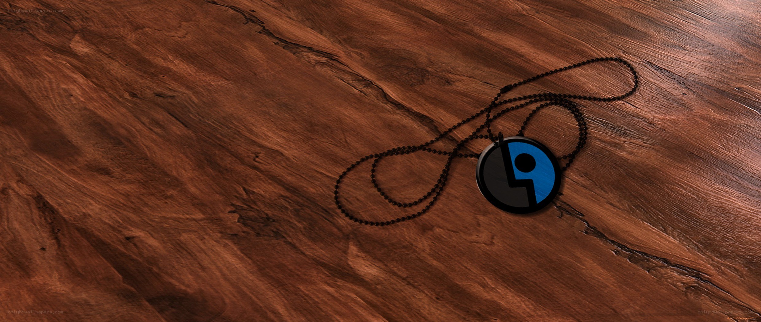 necklace with circular pendant