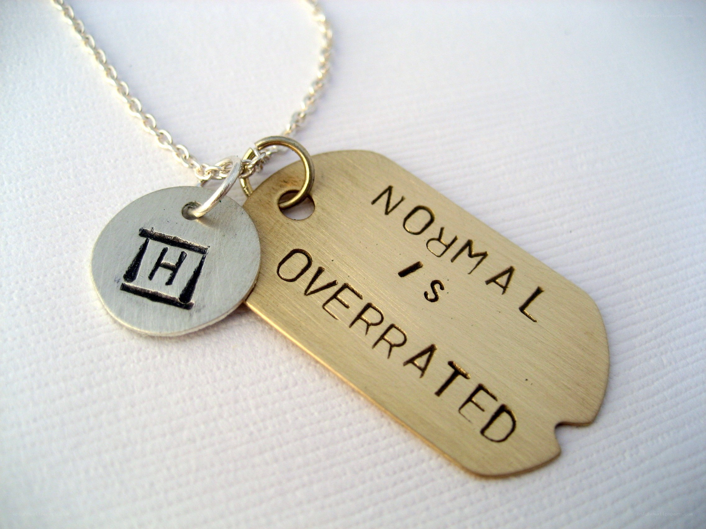 necklace with dog tag