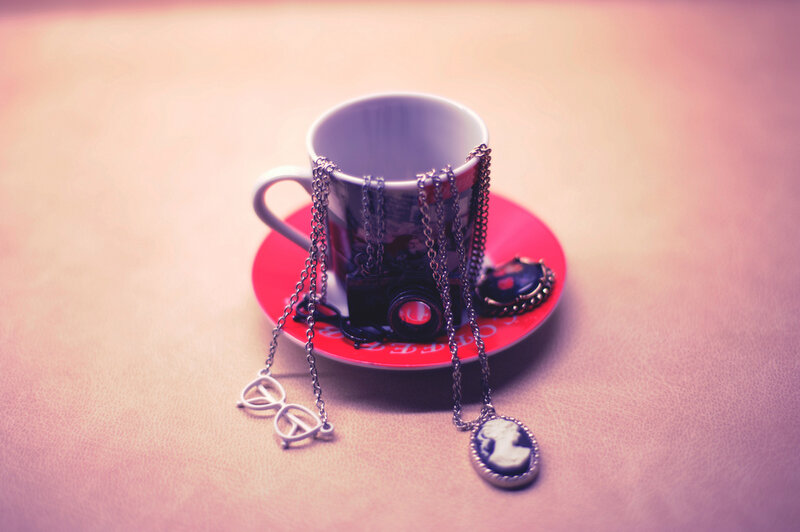 Necklaces on a Cup