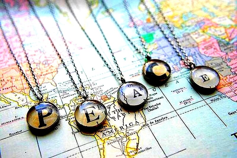 necklaces with letters on map