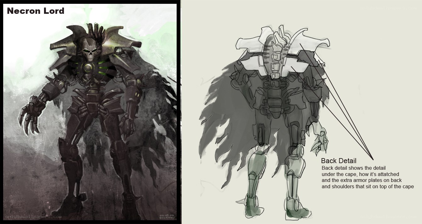 Necron Lord concept art