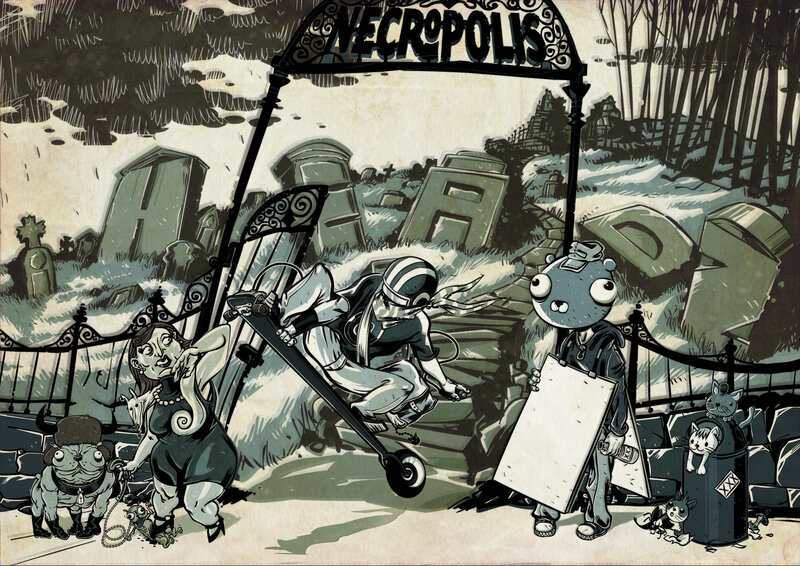 Necropolis entrance scene