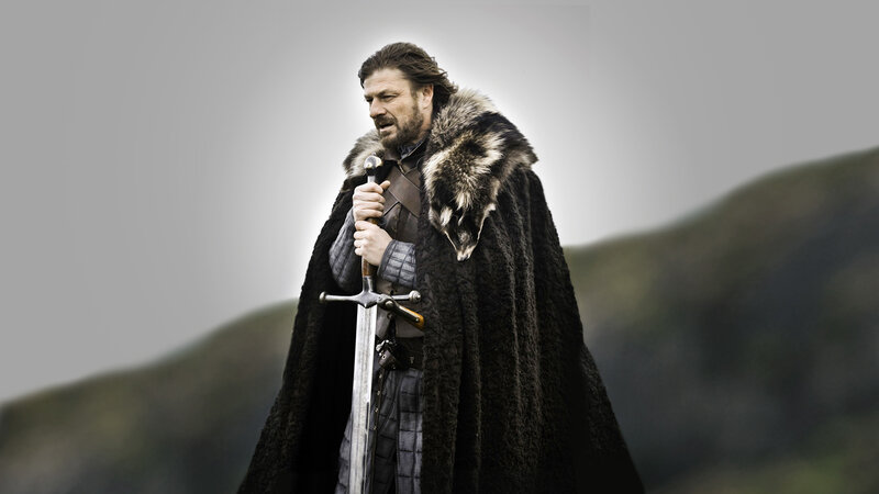 Ned Stark with sword