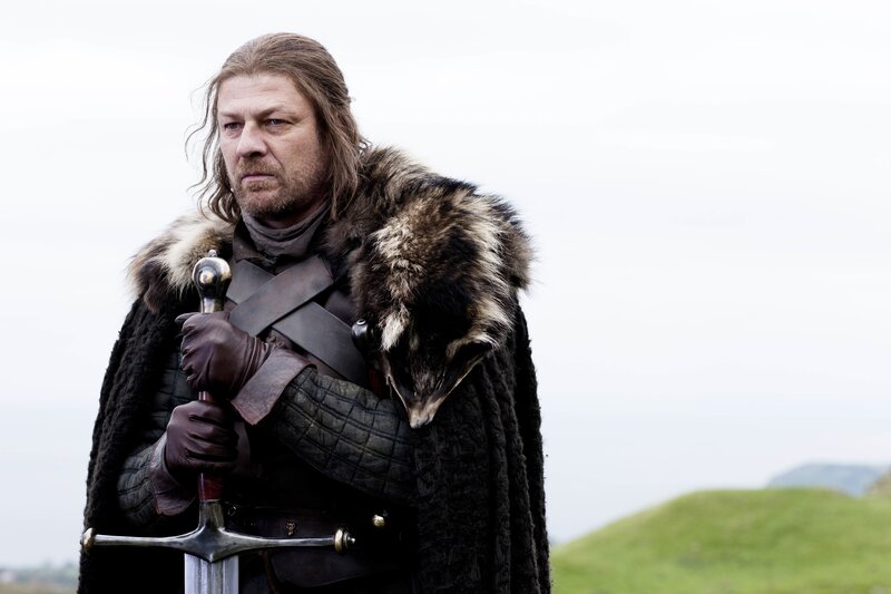 Ned Stark with sword