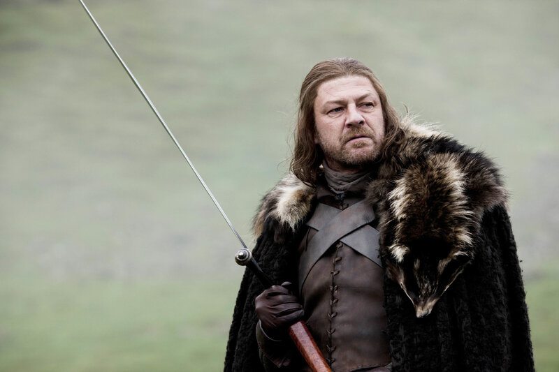 Ned Stark with sword