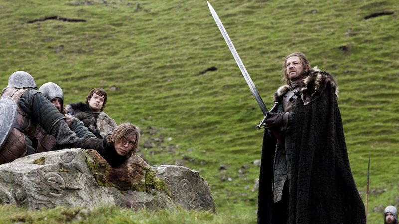 Ned Stark with sword