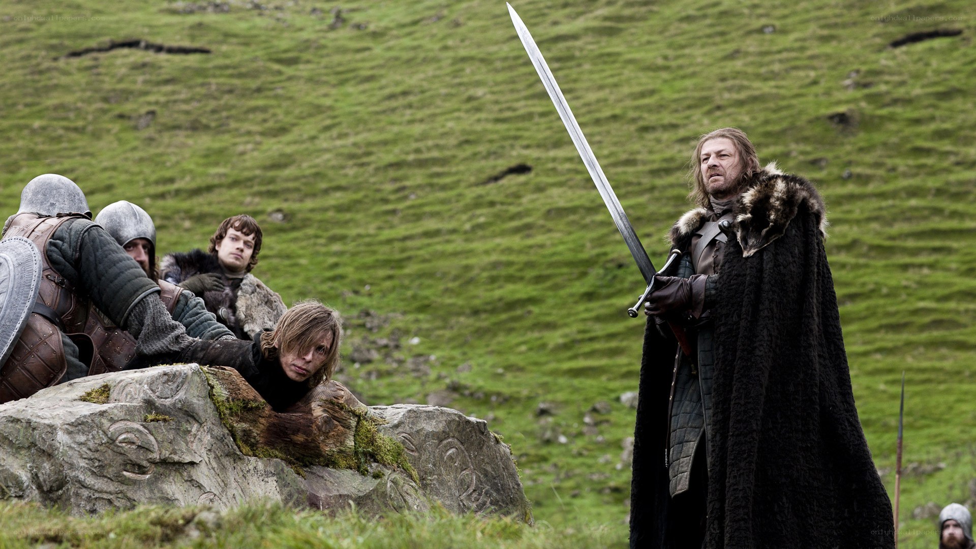 Ned Stark with sword