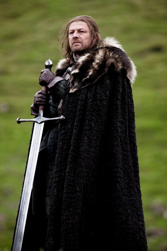 Ned Stark with sword