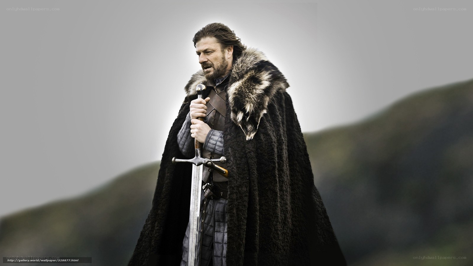Ned Stark with sword
