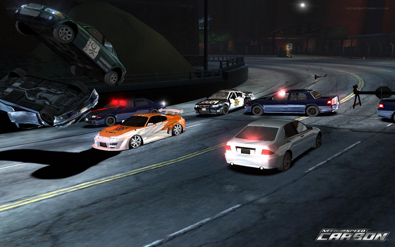 Need for Speed Carbon crash scene