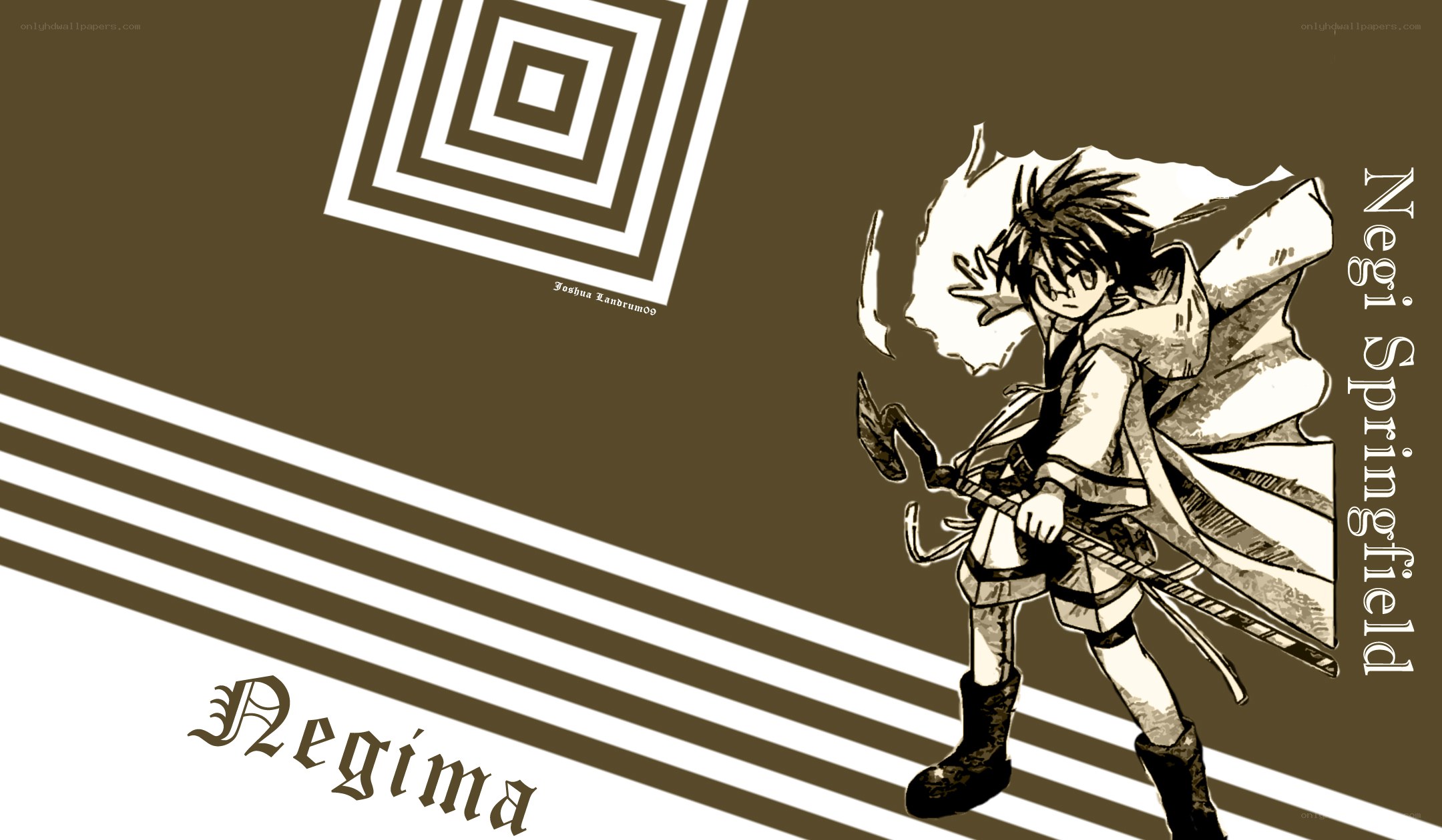 Negima anime character art