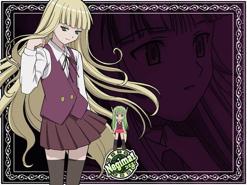 Negima anime character art