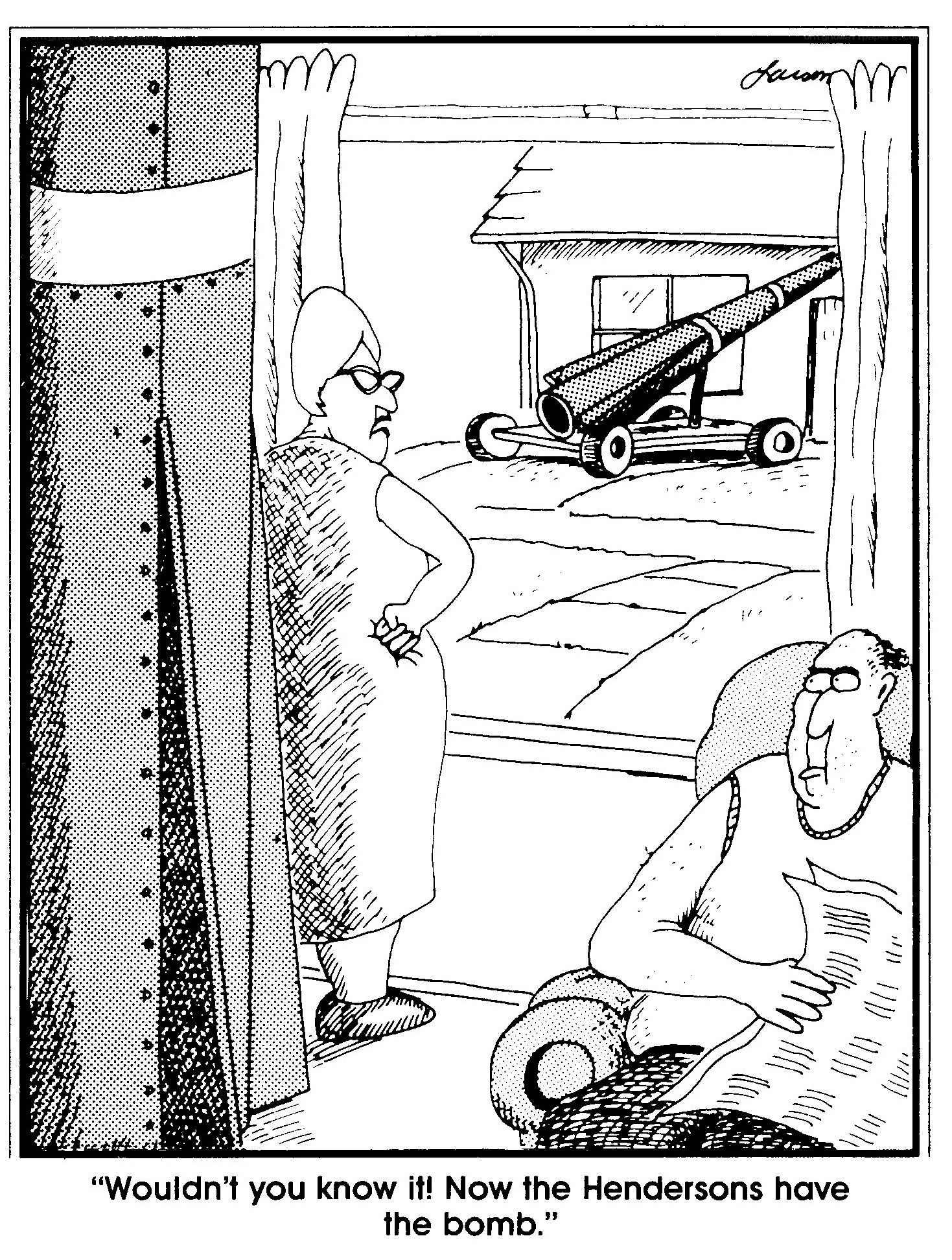 Neighbor's cannon joke