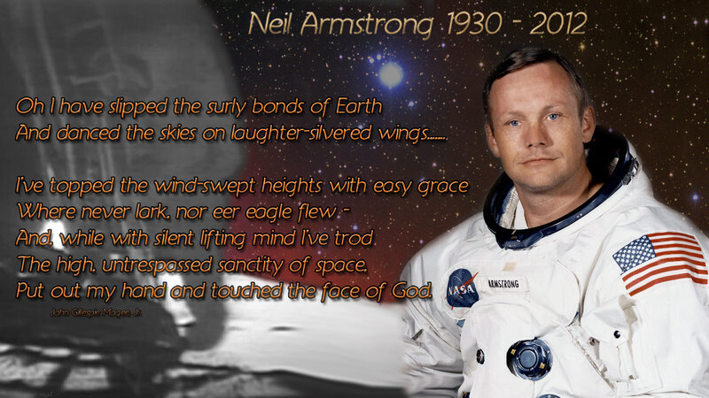 Neil Armstrong in Spacesuit — White