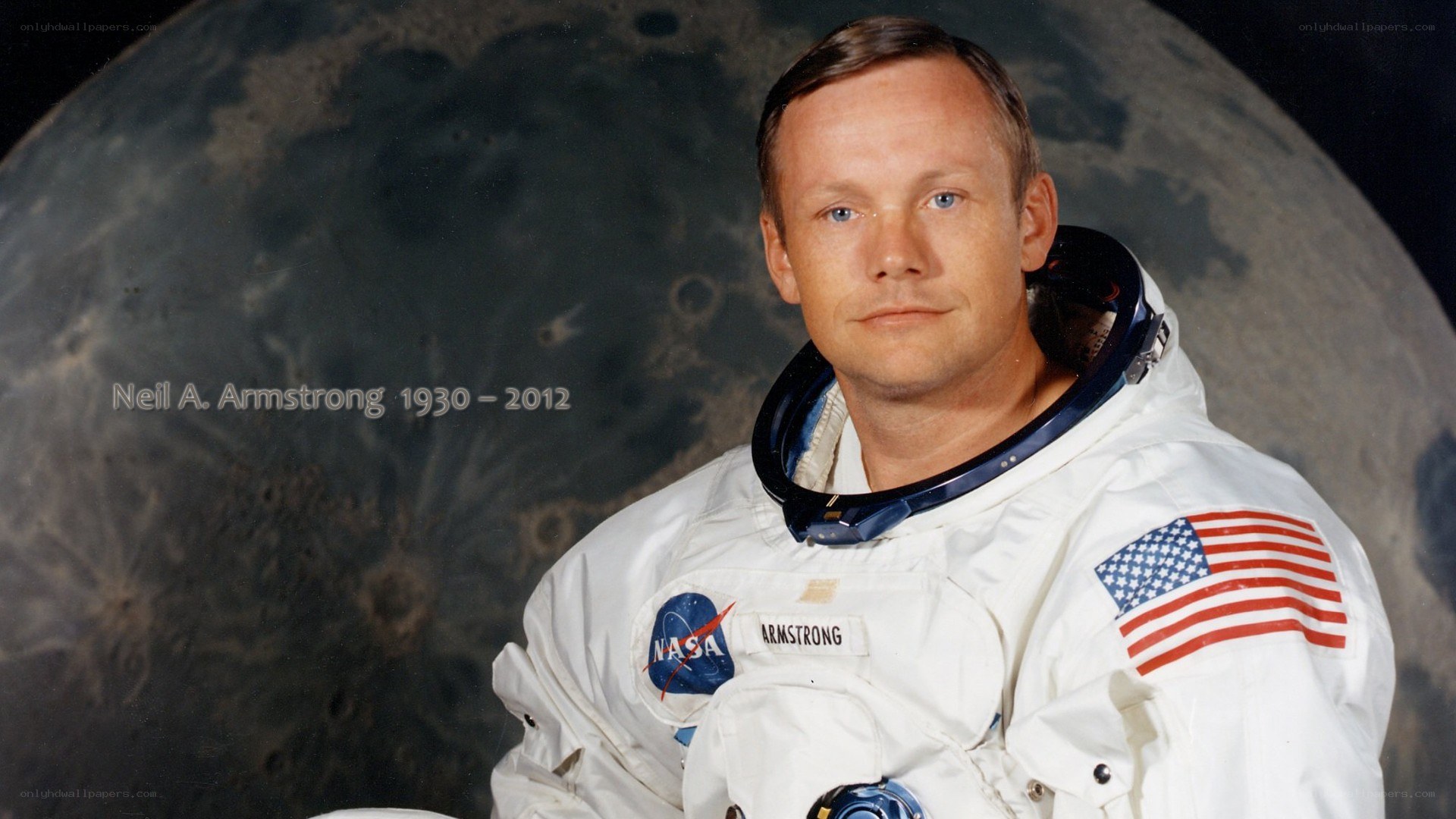 Neil Armstrong in spacesuit