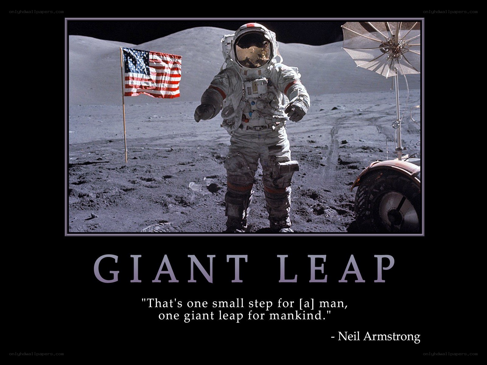 Neil Armstrong on the Moon