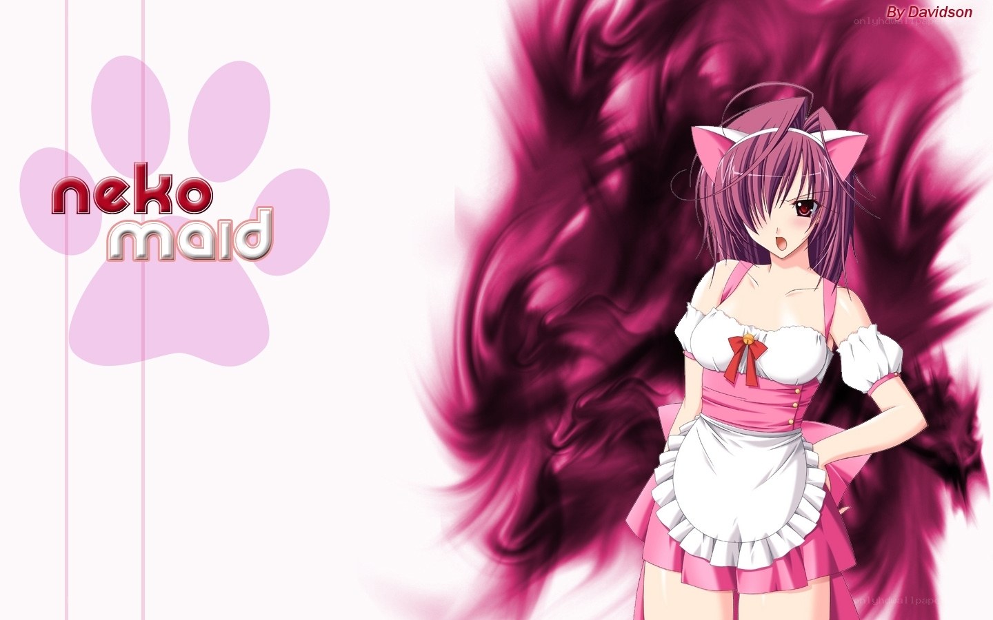 neko maid anime character