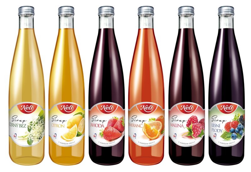 Neli syrup bottles collection