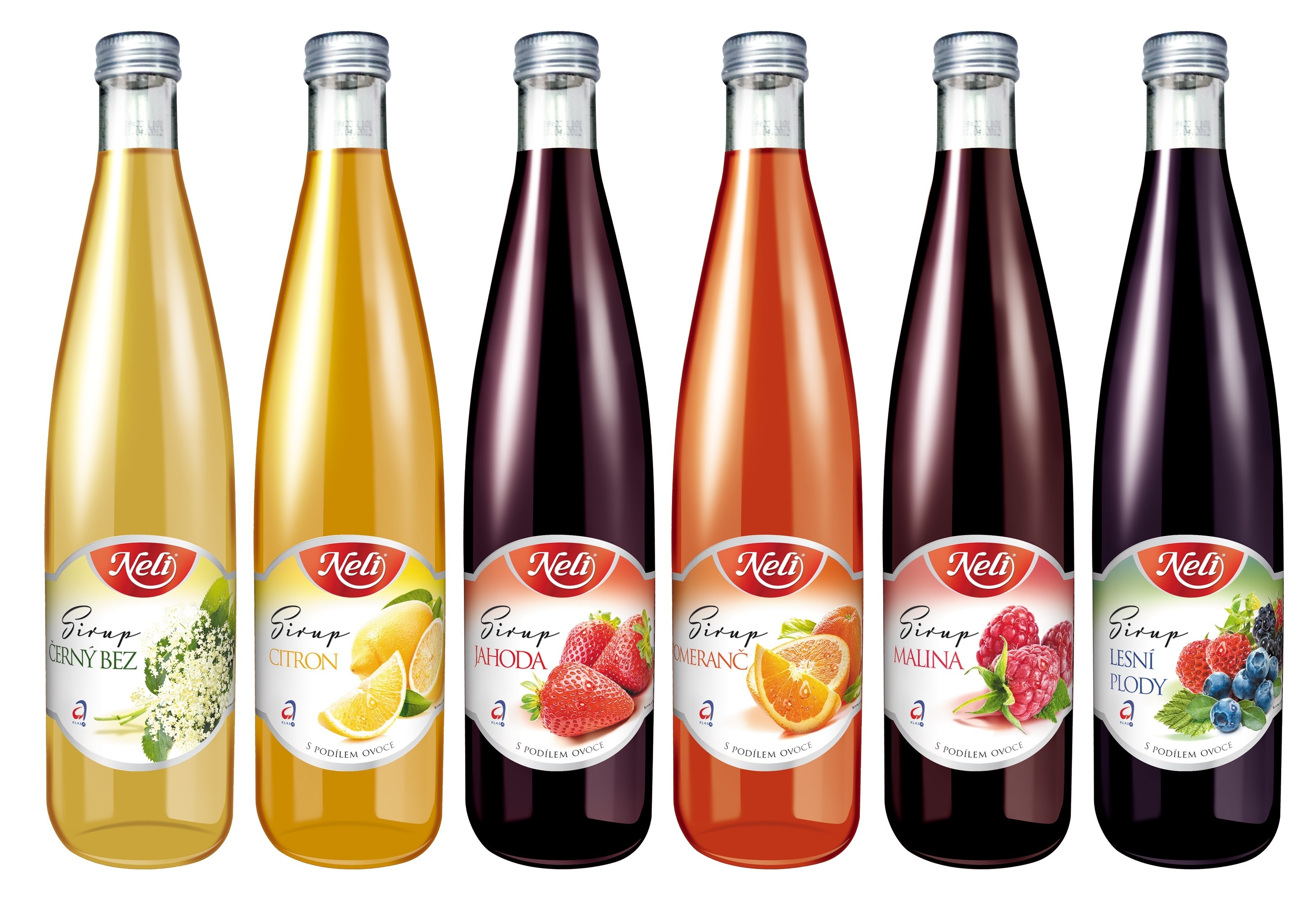 Neli syrup bottles collection