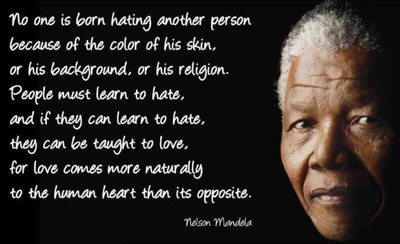 Nelson Mandela Portrait — Black, Serious, Photograph