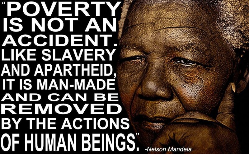 Nelson Mandela Portrait — Black, Serious