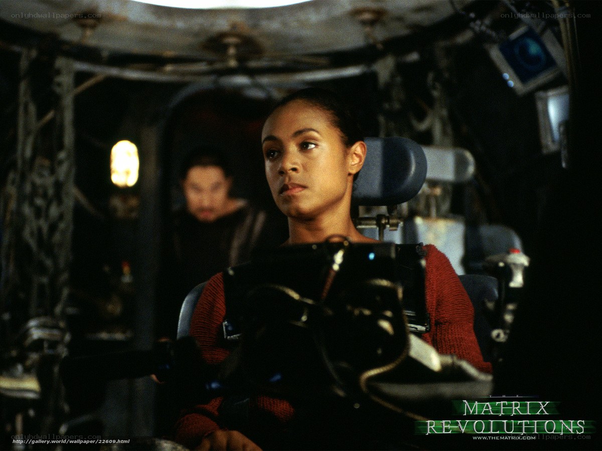 Neo in a cockpit