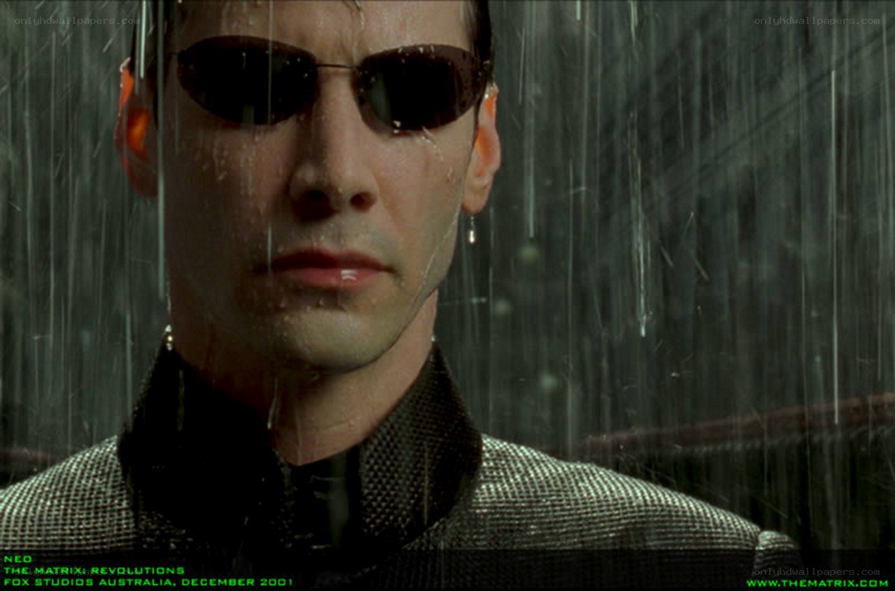 Neo in the rain