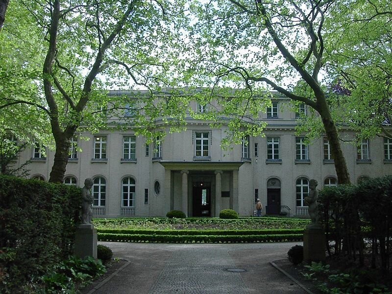 Neoclassical Building with Garden