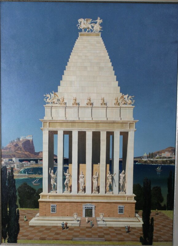 Neoclassical monument painting