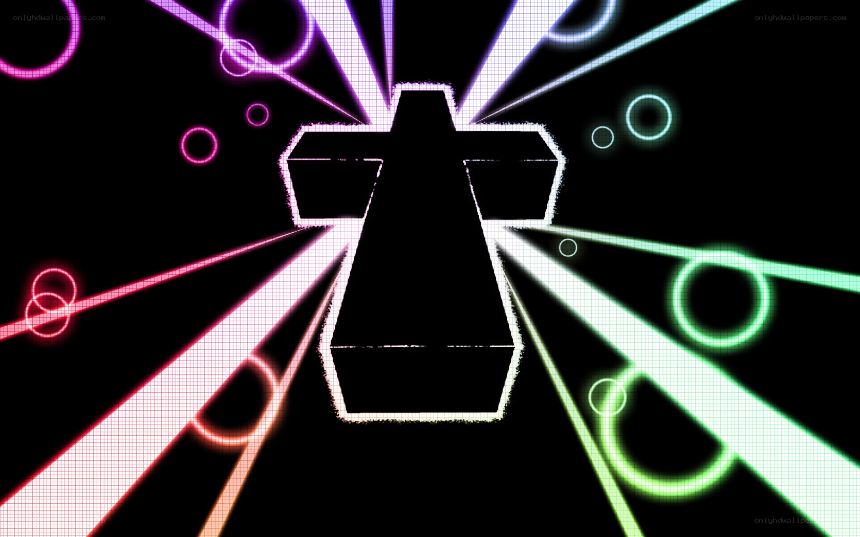 neon abstract design