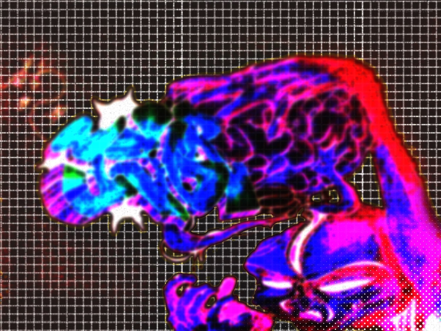 neon abstract digital art
