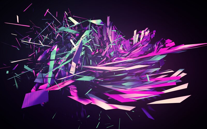 neon abstract explosion