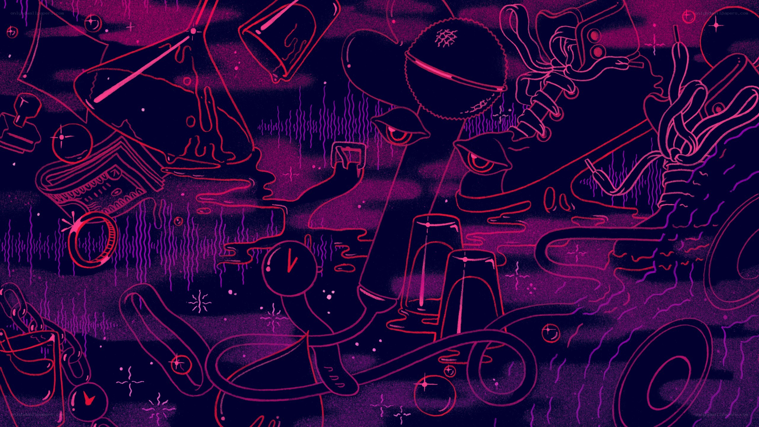 neon abstract illustration