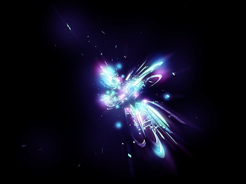 neon abstract light burst
