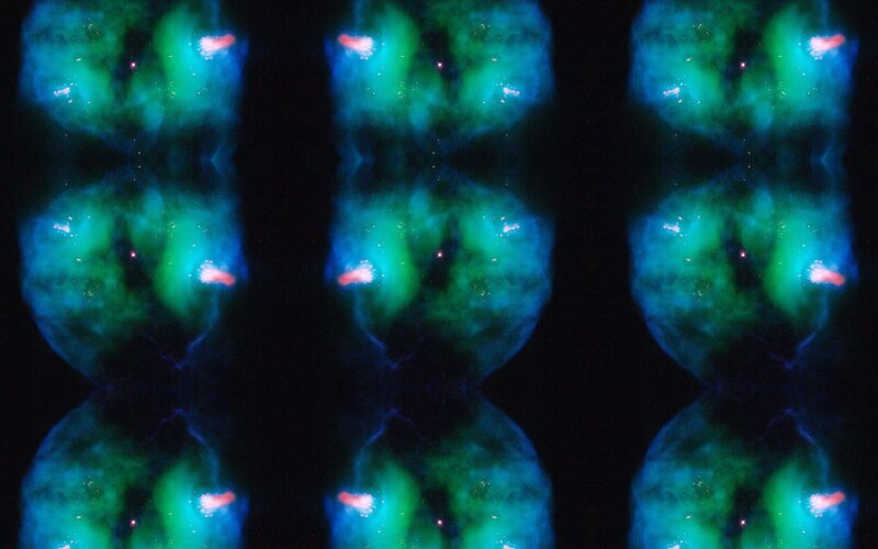 Neon abstract light patterns