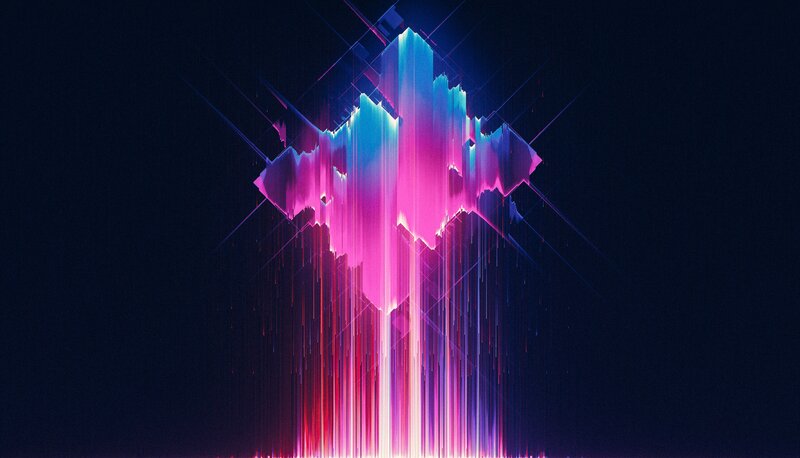 Neon Abstract Shape