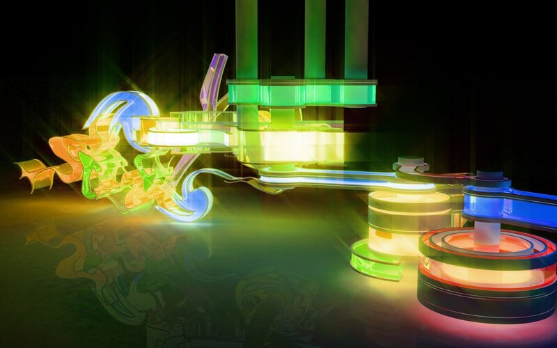Neon abstract technology