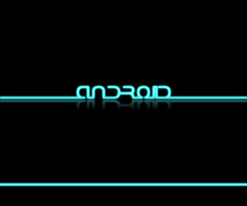 Neon Android Logo