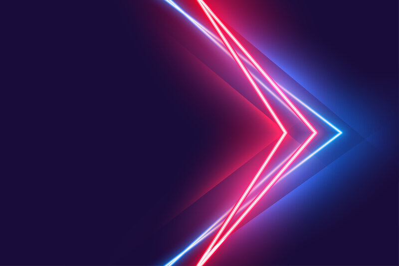 Neon Arrow Lines