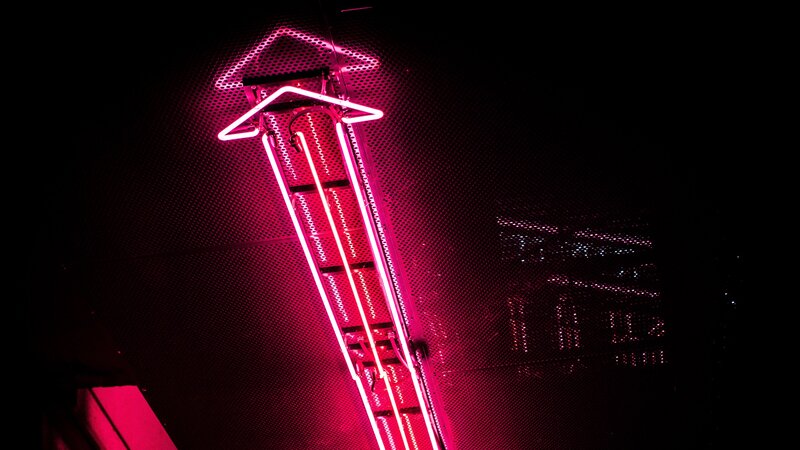 Neon Arrow Sign