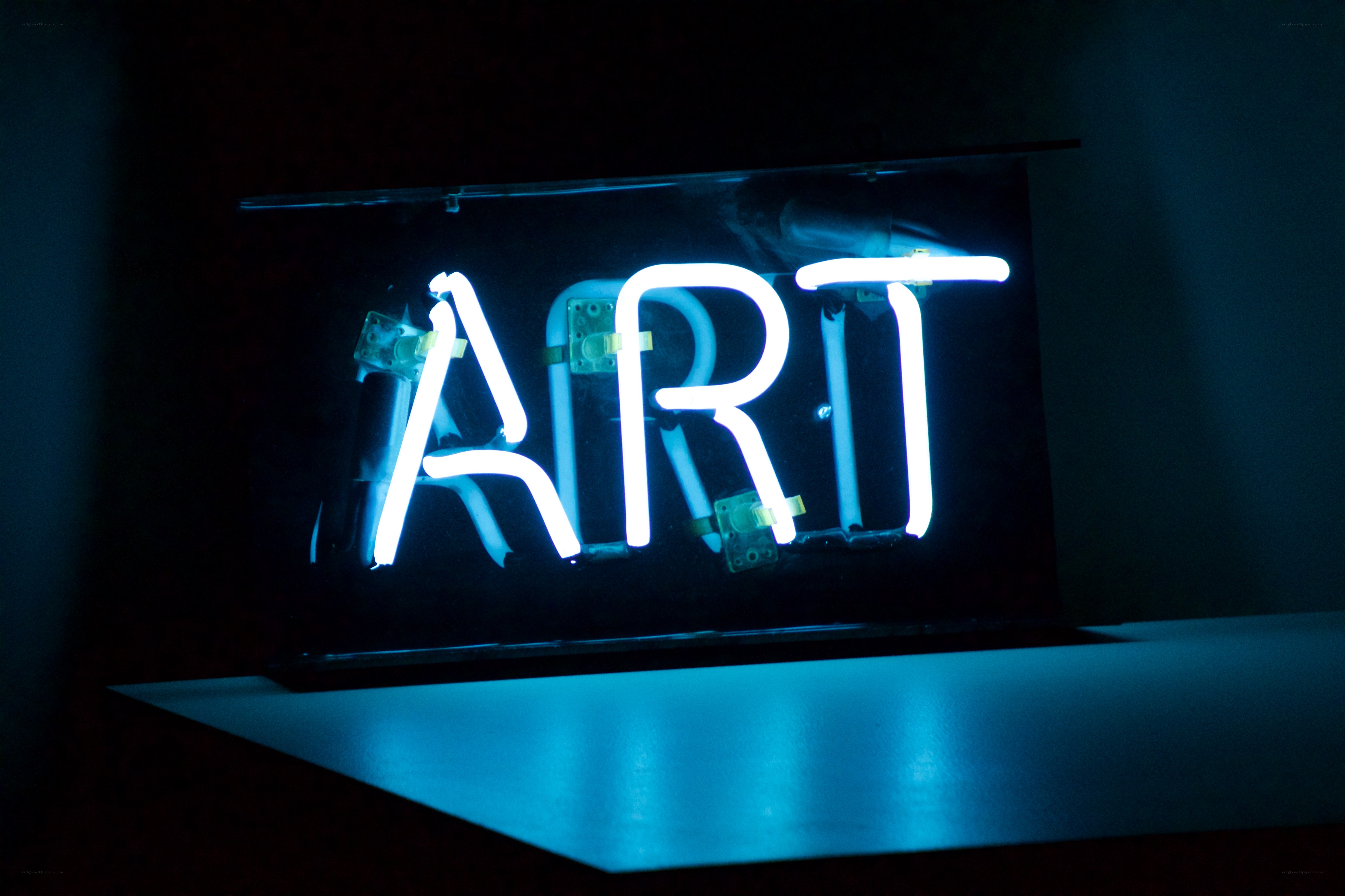 Neon art sign