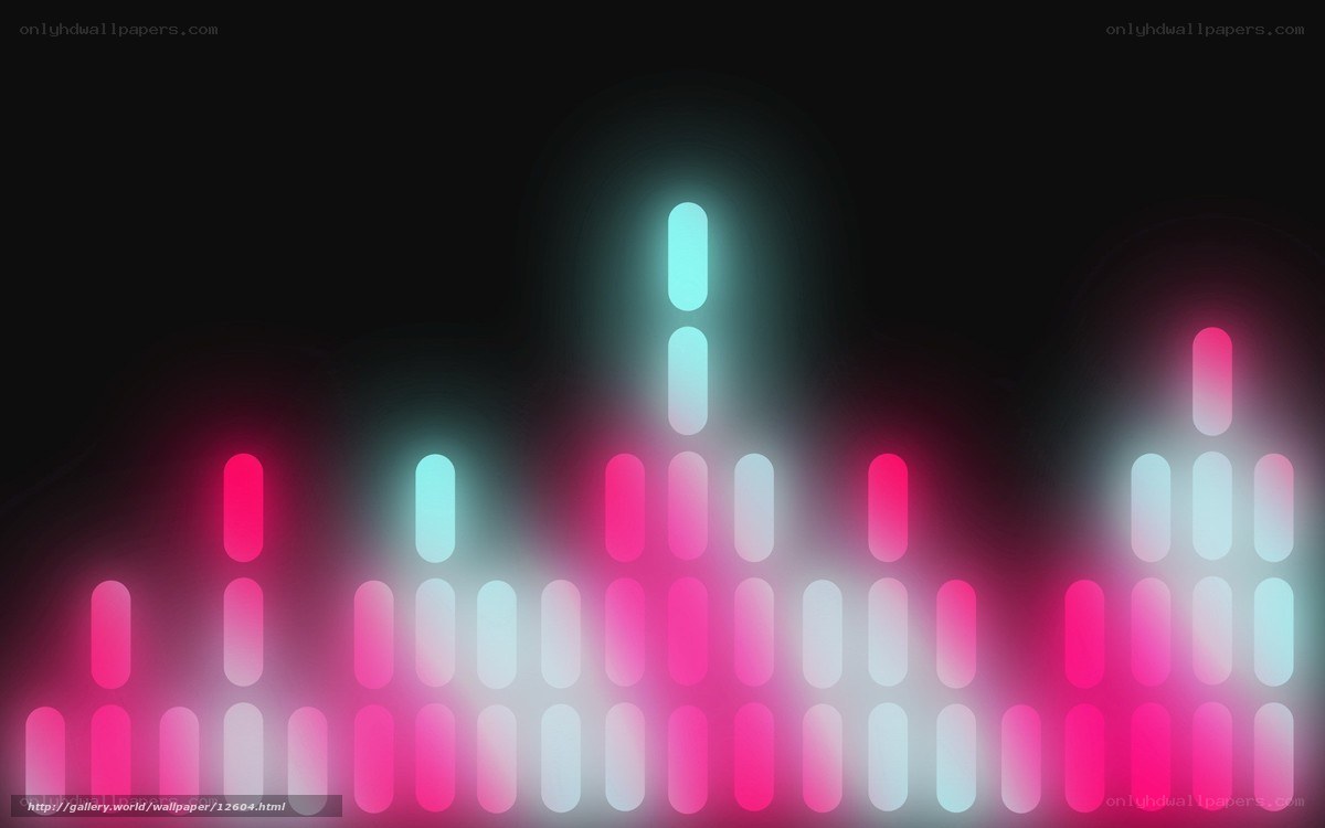 neon audio equalizer bars