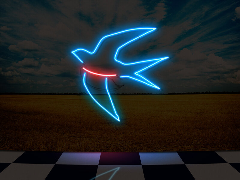 Neon Bird Sign