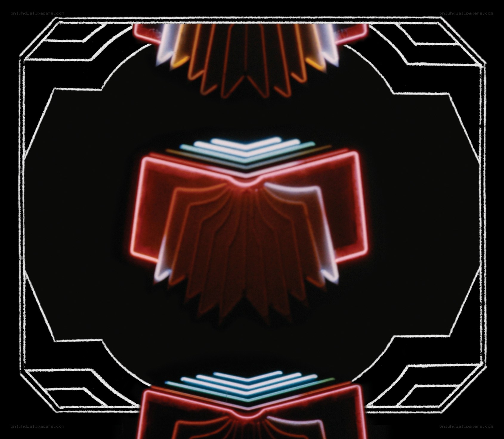 Neon book symbol