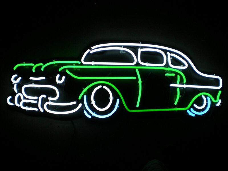 Neon Car Sign