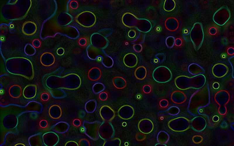 Neon Cellular Structures