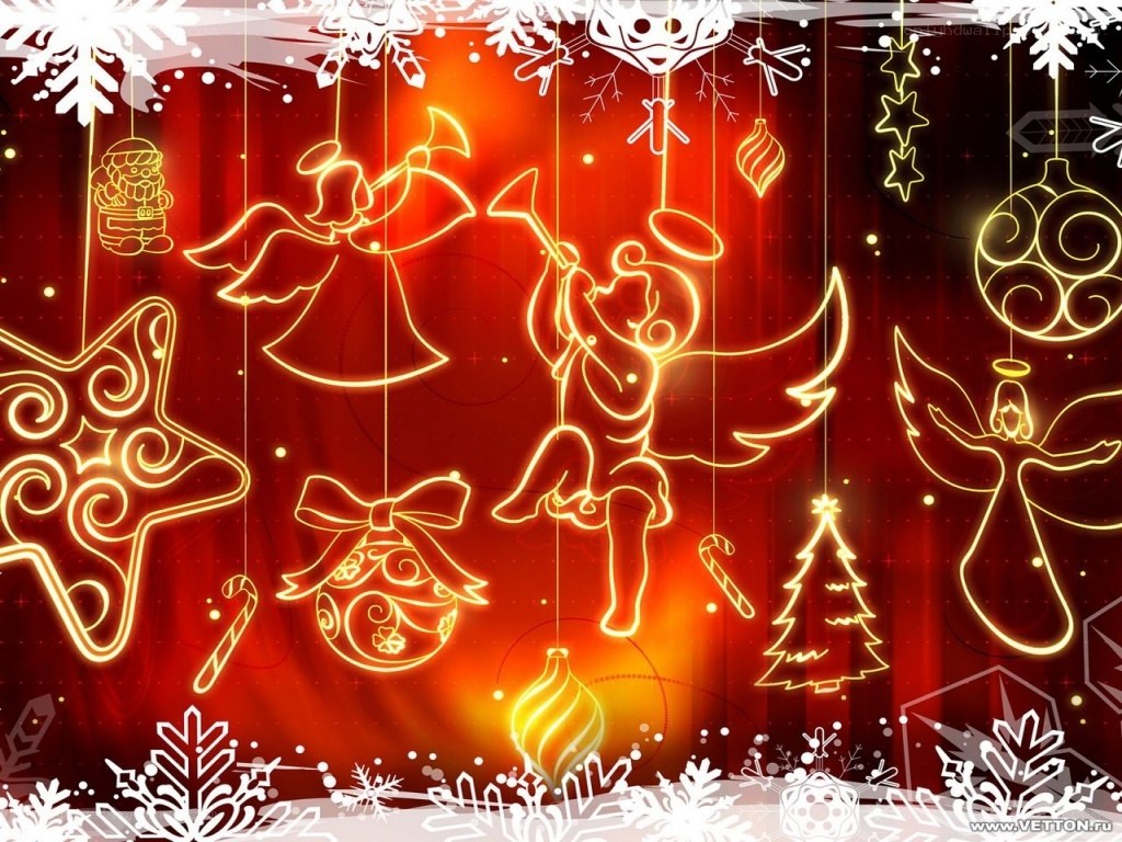 Neon Christmas ornaments
