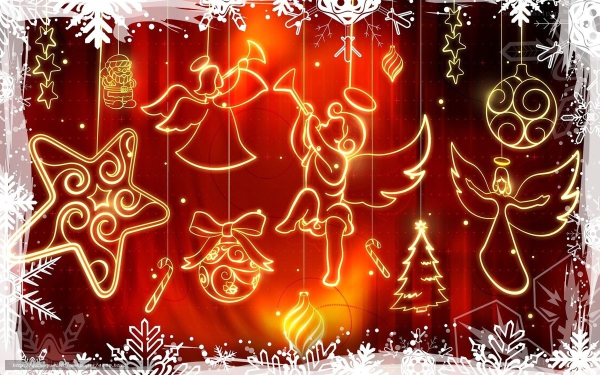 Neon Christmas ornaments