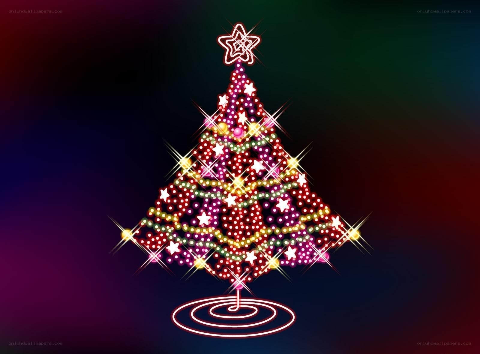 Neon Christmas tree